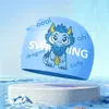 Toucas de Natação Infantis para Meninos e Meninas, Toucas de Natação de Silicone Que Não Apertam a Cabeça, Impermeáveis, Tamanho Grande, Toucas de Natação com Desenhos Animados Fofos Atacado