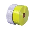 Directo de fábrica celosía de PVC material reflectante accesorios para ropa de protección laboral cinturón de advertencia alta luminosidad color cristal tira reflectante