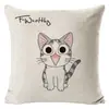 Almohada de Regalo Popular para el Hogar Dormir de Lado Cojín de Gatito de Dibujos Animados Fábrica Transfronteriza BSCI Impresión Souvenir Personalización