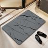 Alfombrilla de Tierra de Diatomeas Estilo Mismo de Sam, Alfombrilla Dura para Baño, Alfombrilla para Entrada de Baño, Alfombrilla Secado Rápido Antideslizante de Tierra de Diatomeas para Inodoro