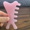 Peine de Masaje para Cabeza Peine de Meridianos Masajeador Facial Portátil Cuatro en Uno para Hombres y Mujeres Raspado Cuero Cabelludo Dragado Peine de Dientes Anchos