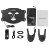 Mascarilla de Belleza LED de Silicona Transfronteriza para Uso en Casa Fda Color Fotón Luz Roja Dispositivo de Belleza con Cubierta para el Cuello Beautymask