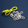 Fabricante en stock brida de silicona brida para enrollar cables brida para cables de datos brida de goma para enrollar cables