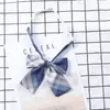 Pajarita Estilo Japonés Jk, Lazo, Corbata para Mujer, Pajarita Jk, Corbata Pequeña de Cuadros Británicos para Niñas, Azul para Hombre