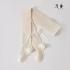 Meia-calça Infantil Verão Novo Estilo Laço Meninas Estiloso Versão Coreana Leggings Bebê Grande PP Roupa Externa Meia Peça Única