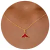 Colar Transfronteiriço Novo de Aço Inoxidável Estrela do Mar Caranguejo Zircônia Moda Feminina Versátil Estrela de Seis Pontas Cauda de Estrela do Mar Corrente para Clavícula