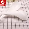 Yiwu Dois Yuan Loja Fornecimento Commodity Loja de Departamento Hotel Restaurante Pure White Ceramic Sopa Colher Estilo Ocidental Colher Stirring Spoon