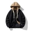 Comercio exterior otoño delgado para hombre casual suelto deportivo con capucha para exteriores chaqueta de trabajo juvenil chaqueta de estudiante
