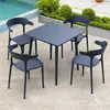 Mesas y Sillas de Exterior, Mesas y Sillas para Reuniones en el Patio, Muebles de Exterior al Aire Libre para el Ocio, Impermeables y a Prueba de Sol, para Beber Té, Café, Té de Leche en el Patio, Populares en Redes Sociales
