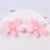 33mm Grande Patch de Flor Gradiente Bicolor Grampo de Cabelo Irregular Sabot Peças de Acessório Estilo Chinês DIY