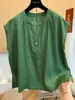 Camiseta sem mangas com gola alta para mulheres plus size 120kg, estilo verão, corte solto, tamanho grande, color blocking, camiseta com toque de alta qualidade