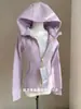 Sudadera con capucha para mujer Jimo 2026 nuevo estilo, entallada en la cintura, adelgazante para figuras menudas, cárdigan, top de otoño ajustado