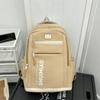 Mochila Escolar de Gran Capacidad para Mujer Estilo Japonés Simple Color Sólido Mochila para Estudiante de Secundaria Correa Ancha para el Hombro Protección de la Espalda Mochila de Ocio Venta al por Mayor