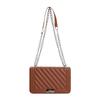 Hermosa Personalidad Bolso de Textura a la Moda Estilo Occidental Bolso de Mujer 2023 Trendy Estilo Coreano Bolso Bandolera Cadena de Hombro a la Moda Bolso Cuadrado Pequeño