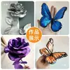 Papel Crepom Metálico Flores Artesanais em Dourado e Prata, Flores Espessadas e Laminadas à Mão para Alunos do Ensino Fundamental e Jardim de Infância Flores 3D