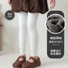 Envío gratis leggings cálidos de forro polar fino para niñas 2026 otoño e invierno nuevos pantimedias de forro polar fino de color liso calcetines de baile