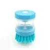 Escova para Lavar Panelas de Cozinha, Escova Hidráulica Automática para Panelas, Escova com Dispenser de Líquido, Escova de Limpeza Descontaminante, Escova para Lavar Louça e Escova para Detergente