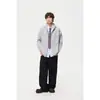 ANSWER ME outono e inverno retrô, estilo descontraído, suéter de alta qualidade, cardigã de tricô com capuz masculino, malharia, M60