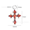 Tachuelas Rojas de Circonita Más Vendidas de Binx para el Año Nuevo, Pendientes de Regalo DIY, Pulseras, Collares, Colgantes Pequeños