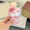 Flores artificiais alto padrão buquê realista mini buquê flores eternas flores artificiais rosas presente de mão atacado