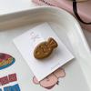 Lindo Pasador de Pelo Taiyaki Color Caramelo Ins Dulce Corazón Femenino Pez Pequeño Clip para Flequillo Versátil Dibujo Animado Accesorio para el Cabello Japonés y Coreano