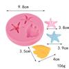 Serie Vida Marina Pegamento de Yeso Adornos Serie Océano Estrella de Mar Concha Caracola Molde de Silicona Decorativo