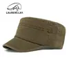 Sombreros para Hombre, Sombreros con Protección Solar, Nuevos Sombreros Solares de Exterior para Primavera y Verano, Sombreros Planos para Mujer, Gorras de Algodón Lavado con Visera, Sombreros Militares