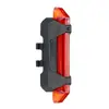 Luz de Bicicleta Recarregável por USB Luz Traseira Luz de Advertência para Mountain Bike Ciclismo Noturno Corrida Noturna LED Piscante Luz de Flash de Alto Brilho
