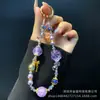 Estilo Ins Cadena para Teléfono Móvil con Lazo de Aleación de Rosa Colgante de Lazo de Aleación Colgante para Bolso Cadena de Muñeca