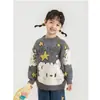 Suéter para Niña Wulibu 2026 Estilo Nuevo Cálido Mantiene el Calor Parte Superior Lindo Oso Ropa de Otoño e Invierno para Niños
