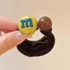 Gomas elásticas para el pelo de cuentas de color sólido coreanas y japonesas para mujer, Nuevas y sencillas diademas lindas que no dañan el cabello, Accesorios para el cabello al por mayor
