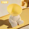 Pipitao Original Oso Pequeño Sentado Gato Colorido Tazón Elevado Antideslizante Protección del Cuello Tazón para Gato Mascota Tazón para Mascota Gran Capacidad