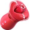 Productos de Amazon: Mujer Roja de Boca Grande, Labios Rojos y Fondo Rojo con Característica de Lengua Lamiendo para Auto-Placer Adulto