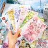 Adesivos recortados Yuxian, padrão de mangá japonês, adesivos decorativos DIY para cadernos, capas de computador e celular