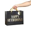 Bolsa de Regalo Grande para Jubilación Wrapaholic de 13 pulgadas con Tarjeta y Papel de Seda