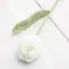 Ramo de Rosas Tejidas a Mano, Ramo de Boda, Hilo Especial para Tejer, Clavel del Día de la Madre, Artículo Popular de Tiktok