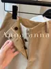¡Producto Original Recomendado! Shorts Casuales Versátiles de Lana y Lino Color Caqui Estilo Old Money (con cinturón)