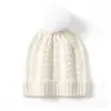 Gorro de Punto para Mujer Súper Suave de Cachemira Otoño e Invierno Nuevo Patrón Retorcido Pompon de Piel Genuina Desmontable Gorro Engrosado Cálido para Protección de Orejas