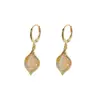 Pendientes de ópalo en forma de gota de lujo ligero estilo japonés y coreano para mujer, pendientes nuevos de moda de alta calidad, pendientes simples, elegantes y a la moda
