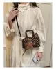 Bolso de Lunares de Moda para Mujer 2026 Nuevo Modelo de Gama Alta Maillard Bolso Boston de Hombro Cruzado para el Trabajo