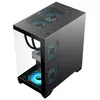 Gabinete Vazio para Computador de Mesa Zhongdian T2 Sem Coluna Alta Aparência 240 Matx Refrigerado a Água Gabinete de Visão Panorâmica