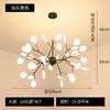 Iluminación de Rama LED Postmoderna Elegante Creativa para Restaurante Sala de Estar Bar Dormitorio Lámpara de Araña Luciérnaga Arte Escandinavo