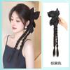 Peluca con voz en vivo para mujer, con lazo negro, pinza para sujetar, trenza de tres hebras, simulación de cabello largo, cola de caballo retorcida, venta al por mayor