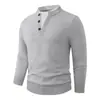 Suéter falso de dos piezas estilo retro americano para hombre, jersey casual de punto liso, camisa de punto de manga larga para hombre