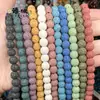 4-12Mma+Pedra de Lava Vulcânica Contas Redondas Coloridas Colar de Contas Acessórios de Joias DIY Produtos Semi-Acabados Atacado