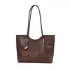 Bolso de Mano Estilo Coreano Maillard para Viajeros para Mujer 2026 Nuevo de Gran Capacidad Retro Bolso de Hombro Bolso Tote de Oficina