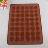 Assar grande 48 furos macaron pad silicone pad Macarons bolo de silicone assar Pad 39 * 29CM