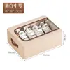 Hogar Tian Shan Cáñamo Caja de Almacenamiento Plegable Almacenamiento Debajo de la Cama Caja de Zapatos Caja de Almacenamiento de Zapatos Transparente Marco de Acero Engrosado Venta al por Mayor