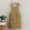 Avental Impermeável para Cozinha Doméstica, Avental de Manga Longa Anti-Manchas, Macacão Estampado Resistente a Manchas de Novo Estilo, Roupa de Trabalho para Cozinhar para Adultos para Mulheres