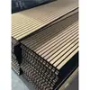 Paneles Absorbentes de Sonido de Fibra de Poliéster con Tira de Madera para Decoración de Paredes, Paredes de Fondo, Calidad de Exportación, Ecológicos, Ignífugos, Rejilla Flexible